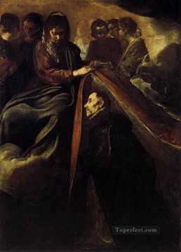 Diego Velazquez Painting - St Ildefonso Receiving The Chasuble From The Virgin Diego Velazquez